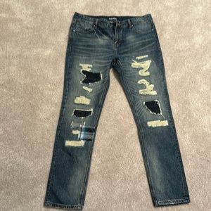 Like NEW Mens Embellish Jeans